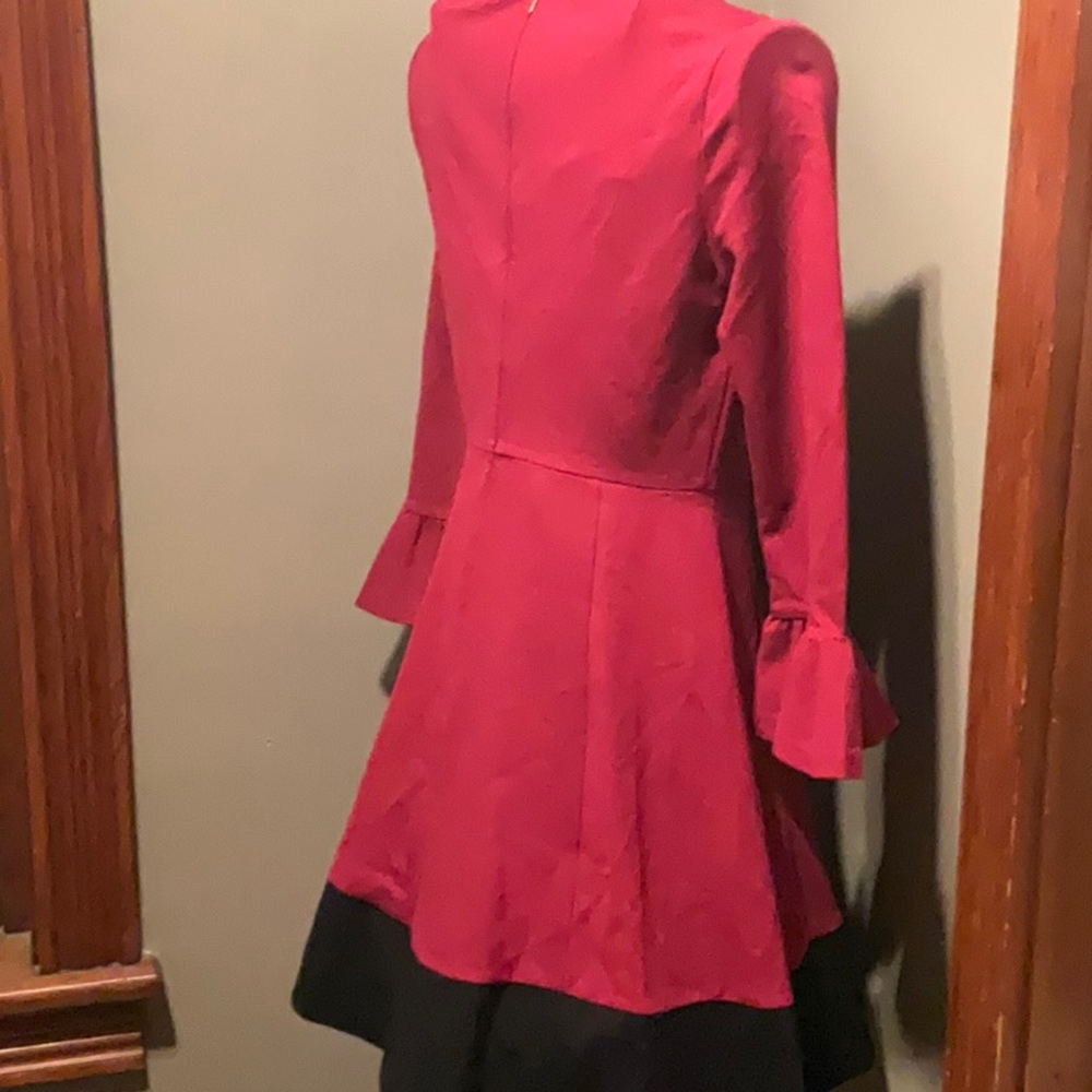 NWT Kate Spade Red A-Line Bell-Sleeve Dress Sz. S - Picture 5 of 8